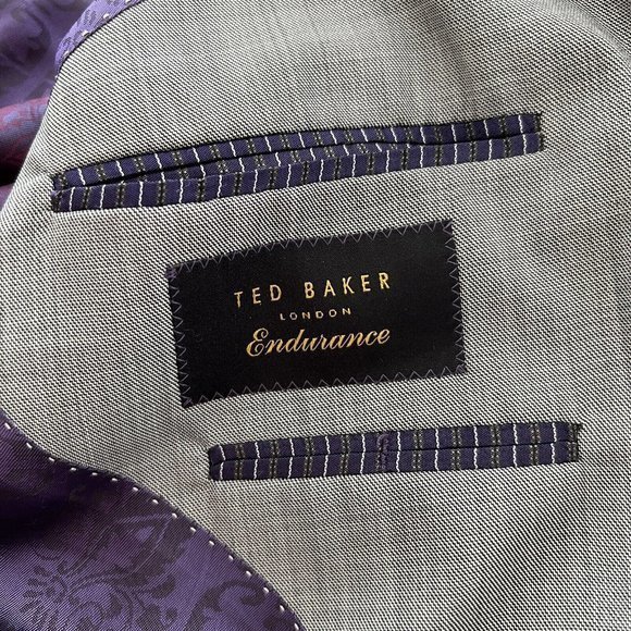 Ted Baker London Endurance Men's 42 R Gray 100% Wool‎ Blazer Suit Jacket - Picture 6 of 6
